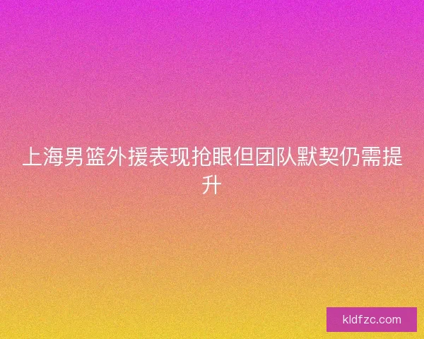 上海男篮外援表现抢眼但团队默契仍需提升